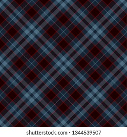 Tartan Plaid Scottish Seamless Pattern Background. Black, Red  and  Blue  Color  Wrap.  Flannel Shirt Patterns. Trendy Tiles Vector Illustration for Wallpapers.