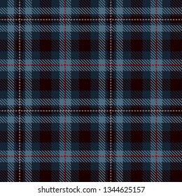 Tartan Plaid Scottish Seamless Pattern Background. Black, Red,  White  and  Blue  Color  Wrap.  Flannel Shirt Patterns. Trendy Tiles Vector Illustration for Wallpapers.