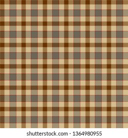 Tartan Plaid Scottish Seamless Pattern Background. Brown, Beige, Red  and  Gray Color  Wrap.  Flannel Shirt Patterns. Trendy Tiles Vector Illustration for Wallpapers