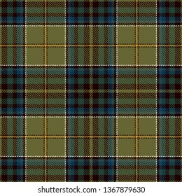 Tartan Plaid Scottish Seamless Pattern Background. Black, Red, Green, Blue, Gold  and  White  Color  Wrap. Flannel Shirt Patterns. Trendy Tiles Vector Illustration for Wallpapers.