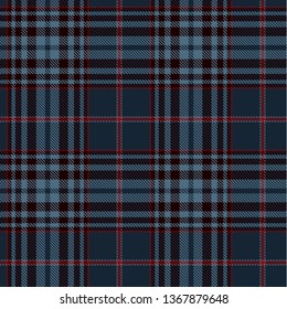 Tartan Plaid Scottish Seamless Pattern Background. Blue, Black and  Red  Color  Wrap. Flannel Shirt Patterns. Trendy Tiles Vector Illustration for Wallpapers.
