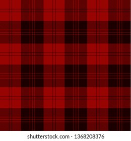 Tartan Plaid Scottish Seamless Pattern Background. Black  and  Red  Color  Wrap. Flannel Shirt Patterns. Trendy Tiles Vector Illustration for Wallpapers