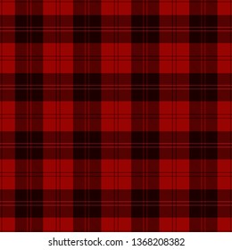 Tartan Plaid Scottish Seamless Pattern Background. Black  and  Red  Color  Wrap. Flannel Shirt Patterns. Trendy Tiles Vector Illustration for Wallpapers