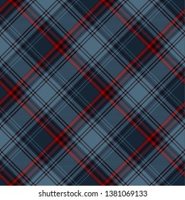 Tartan Plaid Scottish Seamless Pattern Background. Blue, Black and  Red  Color  Wrap. Flannel Shirt Patterns. Trendy Tiles Vector Illustration for Wallpapers.