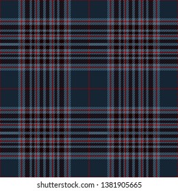 Tartan Plaid Scottish Seamless Pattern Background. Blue, Black and  Red  Color  Wrap. Flannel Shirt Patterns. Trendy Tiles Vector Illustration for Wallpapers.