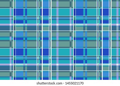 Tartan Plaid Scottish Seamless Pattern Background. Black and Blue Color Wrap. Flannel Shirt Patterns. Trendy Tiles Vector Illustration for Wallpapers. epa 10