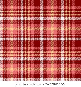 Tartan plaid seamless multicolor texture pattern for textile, fabrics, print, clothing, garments, wrapping paper, and vector background.