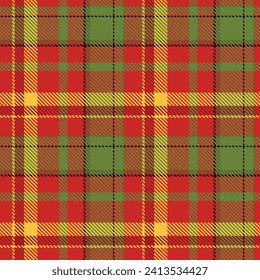 Tartán Tocó Un Patrón Sin Marea. Patrón de la representación de la comprobación abstracta. Flannel Shirt Tartan Patterns. Ilustración del vector de mosaicos de moda para fondos de escritorio.