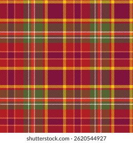 Tartan Plaid Seamless Pattern. Abstract Check Plaid Pattern. Template for Design Ornament. Seamless Fabric Texture. Vector Illustration