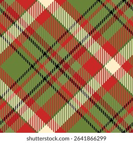 Tartan Plaid Seamless Pattern. Abstract Check Plaid Pattern. Template for Design Ornament. Seamless Fabric Texture. Vector Illustration