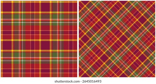 Tartan Plaid Seamless Pattern. Abstract Check Plaid Pattern. Template for Design Ornament. Seamless Fabric Texture. Vector Illustration