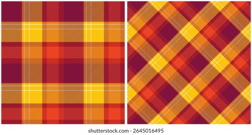 Tartan Xadrez Padrão Sem Costura. Padrão de xadrez de verificação abstrato. Tecido Escocês Tradicional. Camisa Lumberjack Flannel Têxtil. Amostra De Bloco Padrão Incluída.