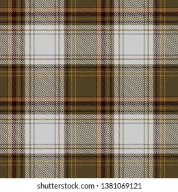 Tartan Plaid  Seamless Pattern Background. Black, Brown   and  White  Color  Wrap. Flannel Shirt Patterns. Trendy Tiles Vector Illustration for Wallpapers.