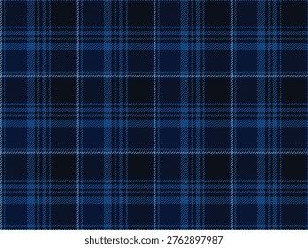 Tartan plaid seamless pattern background, classic navy blue tartan plaid seamless pattern