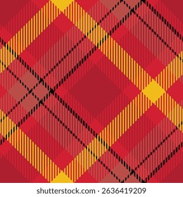 Tartan Plaid Seamless Pattern. Checker Pattern. Template for Design Ornament. Seamless Fabric Texture. Vector Illustration