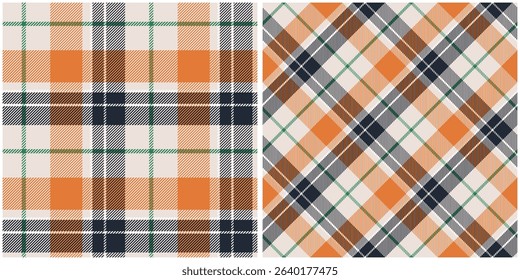 Tartan Plaid Seamless Pattern. Checkerboard Pattern. Traditional Scottish Woven Fabric. Lumberjack Shirt Flannel Textile. Pattern Tile Swatch Included.