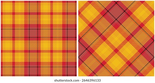 Tartan Plaid Seamless Pattern. Checkerboard Pattern. Template for Design Ornament. Seamless Fabric Texture. Vector Illustration