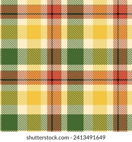 Tartan Plaid Seamless Muster. Classic Plaid Tartan. Vorlage für Design-Ornament. Nahtlose Stoffstruktur. Vektorgrafik