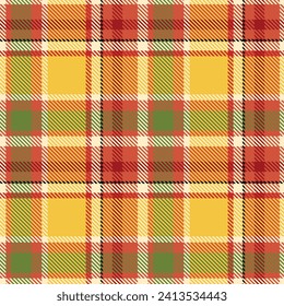 Tartan Plaid Seamless Pattern. Classic Plaid Tartan. Traditional Scottish Woven Fabric. Lumberjack Shirt Flannel Textile. Pattern Tile Swatch Included.