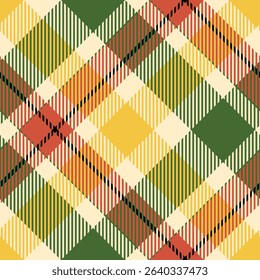 Tartan Plaid Seamless Pattern. Classic Plaid Tartan. Template for Design Ornament. Seamless Fabric Texture. Vector Illustration