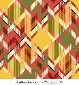 Tartan Plaid Seamless Pattern. Classic Plaid Tartan. Traditional Scottish Woven Fabric. Lumberjack Shirt Flannel Textile. Pattern Tile Swatch Included.