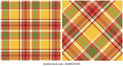 Tartan Xadrez Padrão Sem Costura. Tartan Xadrez Clássico. Tecido Escocês Tradicional. Camisa Lumberjack Flannel Têxtil. Amostra De Bloco Padrão Incluída.
