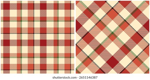 Tartan Plaid Seamless Pattern. Classic Plaid Tartan. Seamless Tartan Illustration Vector Set for Scarf, Blanket, Other Modern Spring Summer Autumn Winter Holiday Fabric Print.