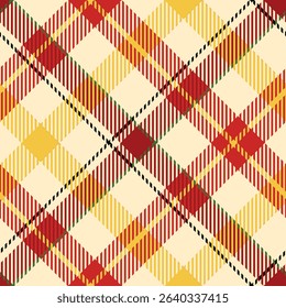 Tartan Plaid Seamless Pattern. Gingham Patterns. Template for Design Ornament. Seamless Fabric Texture. Vector Illustration