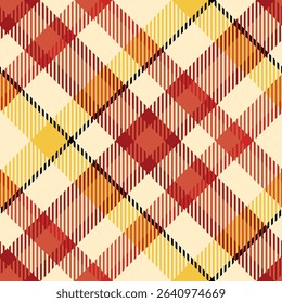 Tartan Plaid Seamless Pattern. Gingham Patterns. Traditional Scottish Woven Fabric. Lumberjack Shirt Flannel Textile. Pattern Tile Swatch Included.