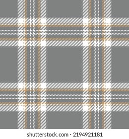 Tartan plaid seamless pattern gray ,brown , white color line . Shirt print fabric texture background, Scottish cage , New year ,Gift box paper decoration, Check design Vector illustration