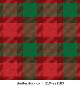 Tartan plaid nahtloses Muster grün , rote Farblinie . Stofftexturhintergrund aus dem Shirt, Schottischer Käfig , Neues Jahr , Geschenkbox-Papierdekoration, Design Vektorgrafik-Vektorgrafik-Hintergrund