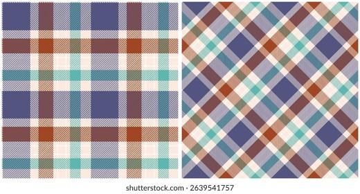 Tartan Plaid Seamless Pattern. Plaid Pattern Seamless. Seamless Tartan Illustration Vector Set for Scarf, Blanket, Other Modern Spring Summer Autumn Winter Holiday Fabric Print.
