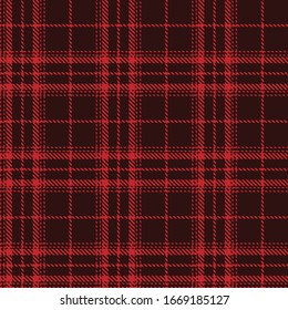 Tartan plaid seamless pattern line fabric texture red background, Scottish cage 