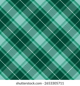 Tartan xadrez padrão sem costura para fazer vestido, saia e outro pano