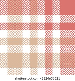 Tartán Tocó Un Patrón Sin Marea. Los Patrones Impresionantes. Plantilla para el ornamento de diseño. Textura De Tela Sin Precedentes. Ilustración vectorial