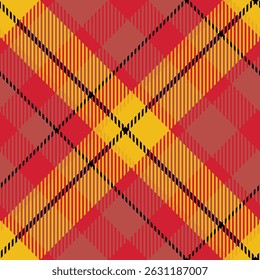 Tartan Xadrez Padrão Sem Costura. Padrões Jogados Perfeitos. Tecido Escocês Tradicional. Camisa Lumberjack Flannel Têxtil. Amostra De Bloco Padrão Incluída.