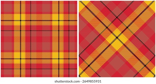 Tartan Xadrez Padrão Sem Costura. Padrões Jogados Perfeitos. Tecido Escocês Tradicional. Camisa Lumberjack Flannel Têxtil. Amostra De Bloco Padrão Incluída.