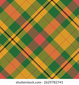 Tartan Xadrez Padrão Sem Costura. Plaids padrão sem emenda. Tecido Escocês Tradicional. Camisa Lumberjack Flannel Têxtil. Amostra De Bloco Padrão Incluída.