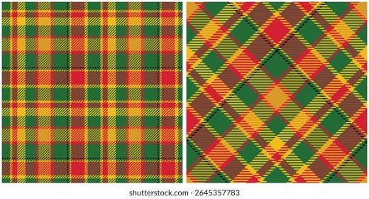 Tartan Xadrez Padrão Sem Costura. Plaids padrão sem emenda. Modelo para Ornamento de Design. Textura de malha perfeita. Ilustração de vetor