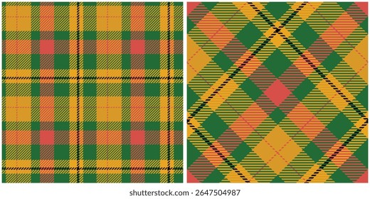 Tartan Xadrez Padrão Sem Costura. Plaids padrão sem emenda. Tecido Escocês Tradicional. Camisa Lumberjack Flannel Têxtil. Amostra De Bloco Padrão Incluída.