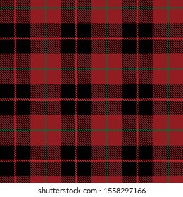 Tartan Plaid Seamless Pattern Red Green Black Line Alternating Rectangles Of Fabric Red Background, Scottish Cage.