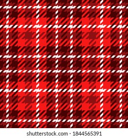 Tartan plaid seamless pattern in red colors. Scottish, Scotland, plaid, tartan, pattern, Checked pattern, Red color. Stock vector illustration.