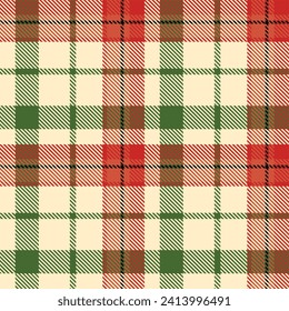 Tartan Plaid Seamless Pattern. Scottish Plaid, Traditional Scottish Woven Fabric. Lumberjack Shirt Flannel Textile. Pattern Tile Swatch Included.