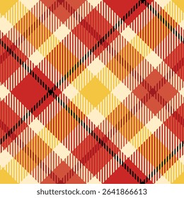 Tartan Plaid Seamless Pattern. Scottish Plaid, Template for Design Ornament. Seamless Fabric Texture. Vector Illustration