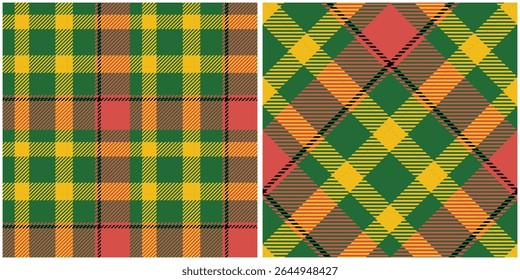 Tartan Xadrez Padrão Sem Costura. Tartan escocês padrão sem emenda. Modelo para Ornamento de Design. Textura de malha perfeita. Ilustração de vetor