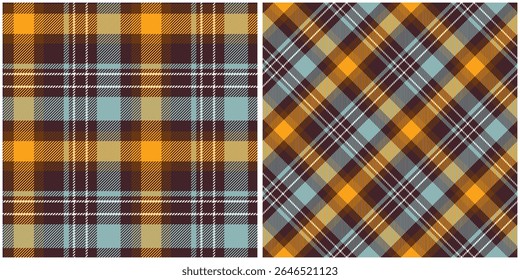 Tartan Xadrez Padrão Sem Costura. Escocês Xadrez, Tecido Tecido Escocês Tradicional. Camisa Lumberjack Flannel Têxtil. Amostra De Bloco Padrão Incluída.