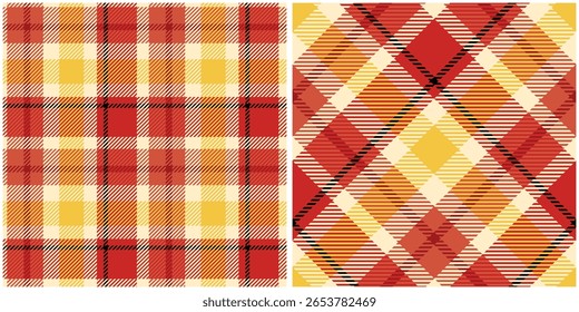 Tartan Xadrez Padrão Sem Costura. Scottish Plaid, modelo para o design de ornamento. Textura de malha perfeita. Ilustração de vetor
