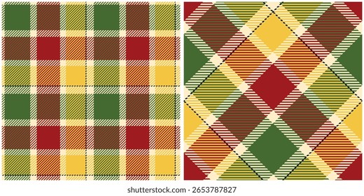Tartan Xadrez Padrão Sem Costura. Escocês xadrez, sem emenda Tartan ilustração vetor conjunto para cachecol, cobertor, outro moderno primavera Verão outono inverno inverno tecido impresso.