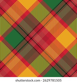 Tartan Xadrez Padrão Sem Costura. Padrão Jogado Sem Costura. Modelo para Ornamento de Design. Textura de malha perfeita. Ilustração de vetor