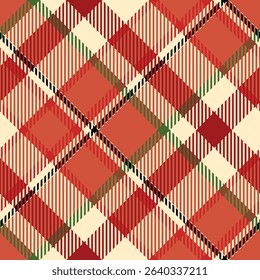 Tartan Plaid Seamless Pattern. Tartan Seamless Pattern. Template for Design Ornament. Seamless Fabric Texture. Vector Illustration